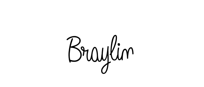 You should practise on your own different ways (Angelique-Rose-font-FFP) to write your name (Braylin) in signature. don't let someone else do it for you. Braylin signature style 5 images and pictures png