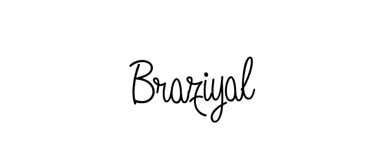 Also we have Braziyal name is the best signature style. Create professional handwritten signature collection using Angelique-Rose-font-FFP autograph style. Braziyal signature style 5 images and pictures png