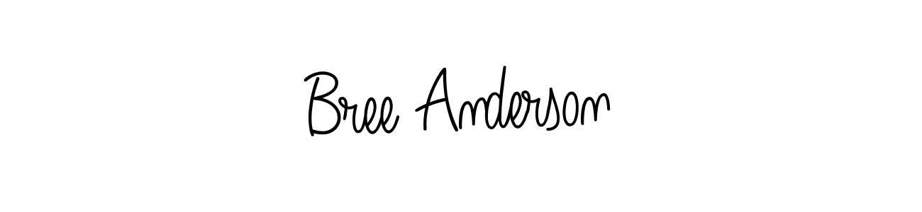 Use a signature maker to create a handwritten signature online. With this signature software, you can design (Angelique-Rose-font-FFP) your own signature for name Bree Anderson. Bree Anderson signature style 5 images and pictures png