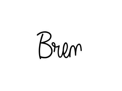 Create a beautiful signature design for name Bren. With this signature (Angelique-Rose-font-FFP) fonts, you can make a handwritten signature for free. Bren signature style 5 images and pictures png