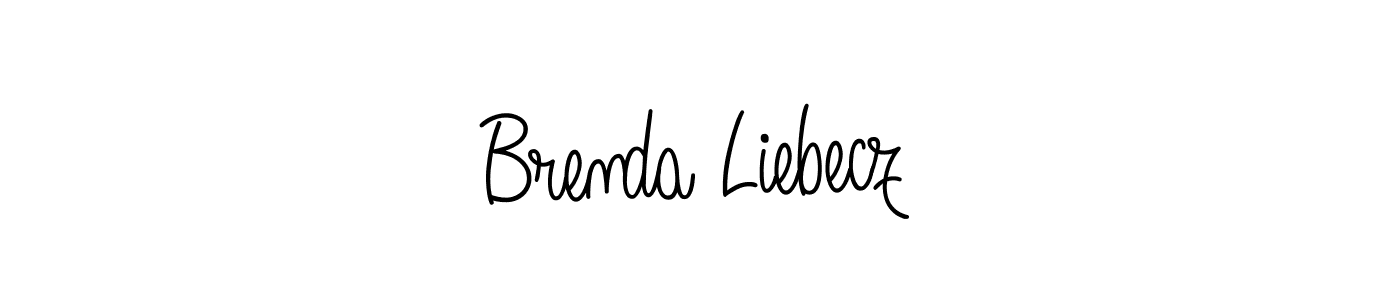 Best and Professional Signature Style for Brenda Liebecz. Angelique-Rose-font-FFP Best Signature Style Collection. Brenda Liebecz signature style 5 images and pictures png