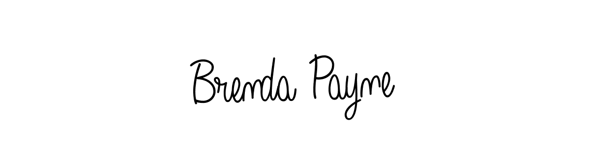 The best way (Angelique-Rose-font-FFP) to make a short signature is to pick only two or three words in your name. The name Brenda Payne include a total of six letters. For converting this name. Brenda Payne signature style 5 images and pictures png