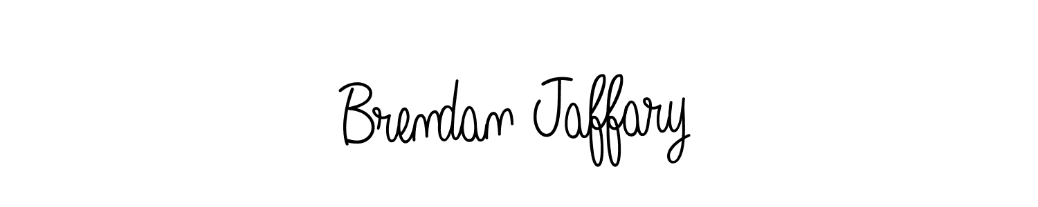 The best way (Angelique-Rose-font-FFP) to make a short signature is to pick only two or three words in your name. The name Brendan Jaffary include a total of six letters. For converting this name. Brendan Jaffary signature style 5 images and pictures png