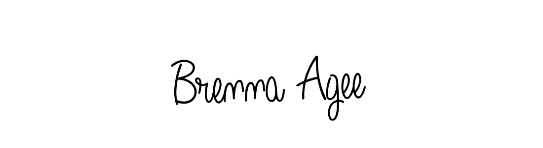 How to make Brenna Agee name signature. Use Angelique-Rose-font-FFP style for creating short signs online. This is the latest handwritten sign. Brenna Agee signature style 5 images and pictures png