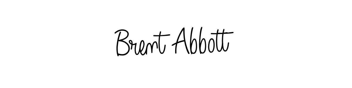 You should practise on your own different ways (Angelique-Rose-font-FFP) to write your name (Brent Abbott) in signature. don't let someone else do it for you. Brent Abbott signature style 5 images and pictures png