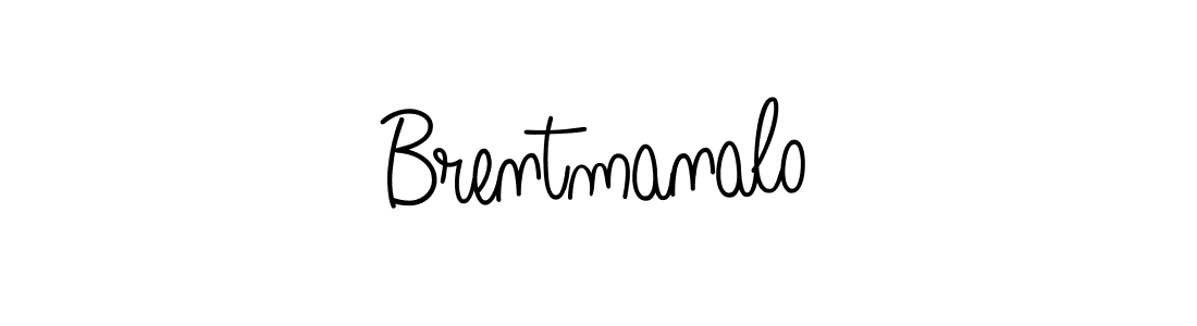 Use a signature maker to create a handwritten signature online. With this signature software, you can design (Angelique-Rose-font-FFP) your own signature for name Brentmanalo. Brentmanalo signature style 5 images and pictures png