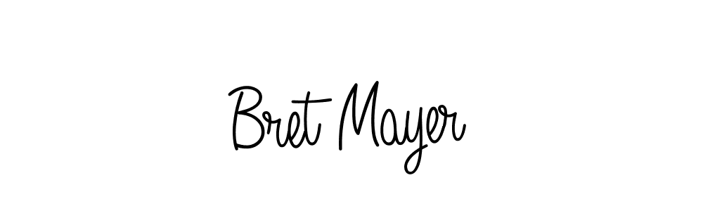 How to make Bret Mayer name signature. Use Angelique-Rose-font-FFP style for creating short signs online. This is the latest handwritten sign. Bret Mayer signature style 5 images and pictures png