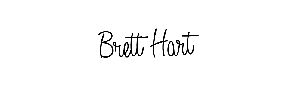 You should practise on your own different ways (Angelique-Rose-font-FFP) to write your name (Brett Hart) in signature. don't let someone else do it for you. Brett Hart signature style 5 images and pictures png