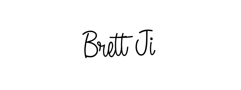 How to Draw Brett Ji signature style? Angelique-Rose-font-FFP is a latest design signature styles for name Brett Ji. Brett Ji signature style 5 images and pictures png