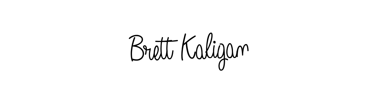 Use a signature maker to create a handwritten signature online. With this signature software, you can design (Angelique-Rose-font-FFP) your own signature for name Brett Kaligan. Brett Kaligan signature style 5 images and pictures png