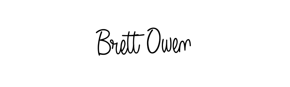 You should practise on your own different ways (Angelique-Rose-font-FFP) to write your name (Brett Owen) in signature. don't let someone else do it for you. Brett Owen signature style 5 images and pictures png