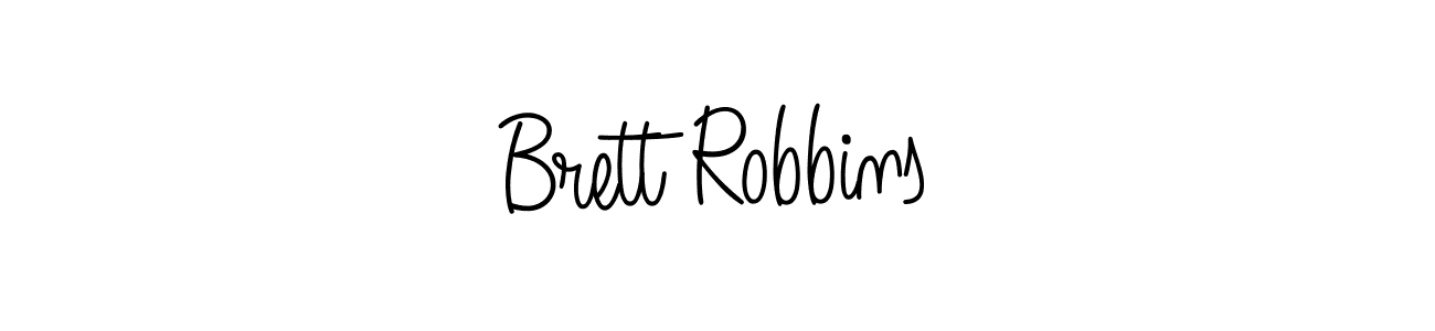 Make a beautiful signature design for name Brett Robbins. With this signature (Angelique-Rose-font-FFP) style, you can create a handwritten signature for free. Brett Robbins signature style 5 images and pictures png