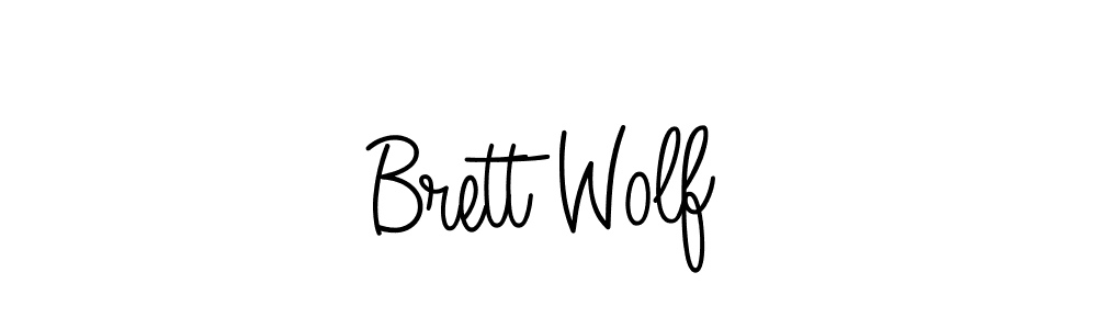 Make a beautiful signature design for name Brett Wolf. With this signature (Angelique-Rose-font-FFP) style, you can create a handwritten signature for free. Brett Wolf signature style 5 images and pictures png