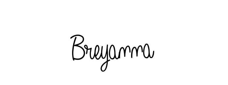 Design your own signature with our free online signature maker. With this signature software, you can create a handwritten (Angelique-Rose-font-FFP) signature for name Breyanna. Breyanna signature style 5 images and pictures png