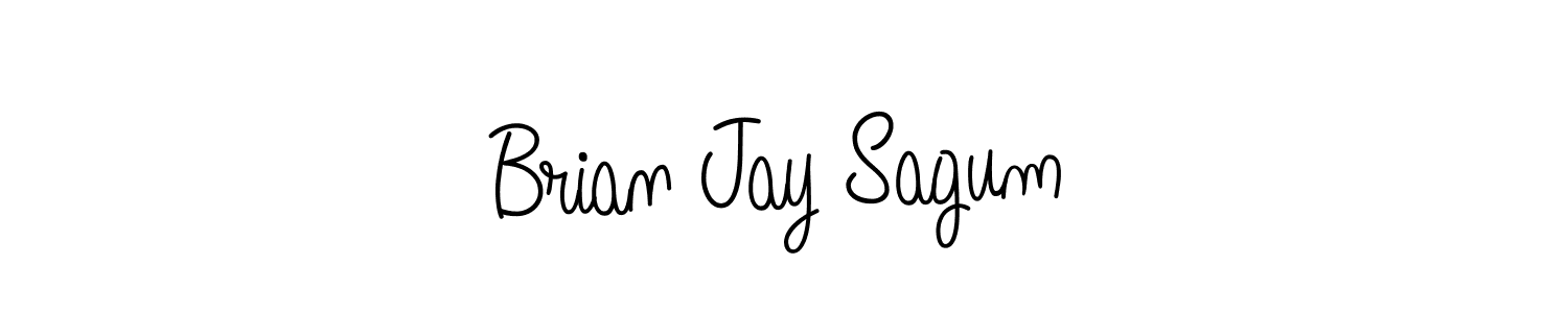 How to Draw Brian Jay Sagum signature style? Angelique-Rose-font-FFP is a latest design signature styles for name Brian Jay Sagum. Brian Jay Sagum signature style 5 images and pictures png