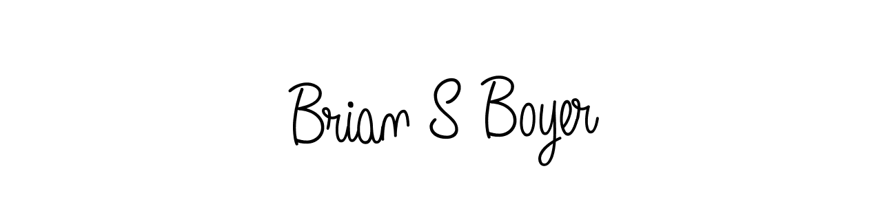 Make a beautiful signature design for name Brian S Boyer. With this signature (Angelique-Rose-font-FFP) style, you can create a handwritten signature for free. Brian S Boyer signature style 5 images and pictures png