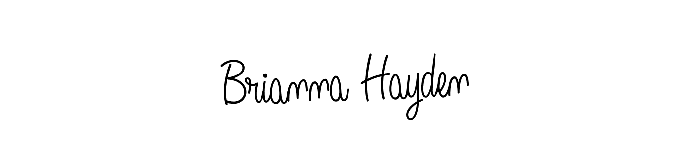 Design your own signature with our free online signature maker. With this signature software, you can create a handwritten (Angelique-Rose-font-FFP) signature for name Brianna Hayden. Brianna Hayden signature style 5 images and pictures png