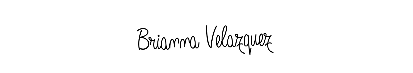 The best way (Angelique-Rose-font-FFP) to make a short signature is to pick only two or three words in your name. The name Brianna Velazquez include a total of six letters. For converting this name. Brianna Velazquez signature style 5 images and pictures png