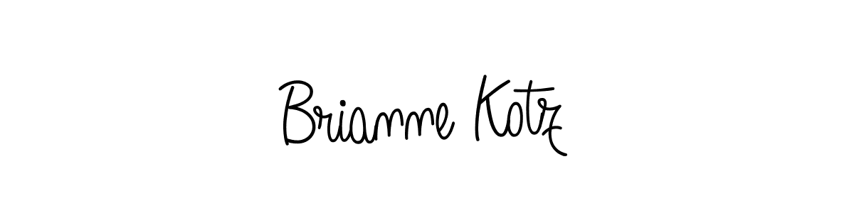 The best way (Angelique-Rose-font-FFP) to make a short signature is to pick only two or three words in your name. The name Brianne Kotz include a total of six letters. For converting this name. Brianne Kotz signature style 5 images and pictures png