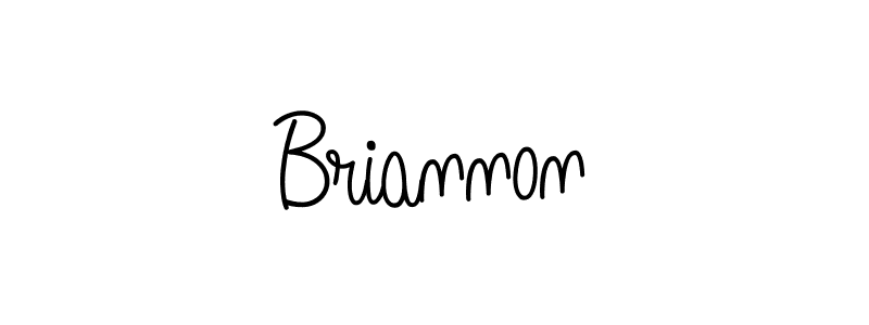 Make a beautiful signature design for name Briannon. With this signature (Angelique-Rose-font-FFP) style, you can create a handwritten signature for free. Briannon signature style 5 images and pictures png