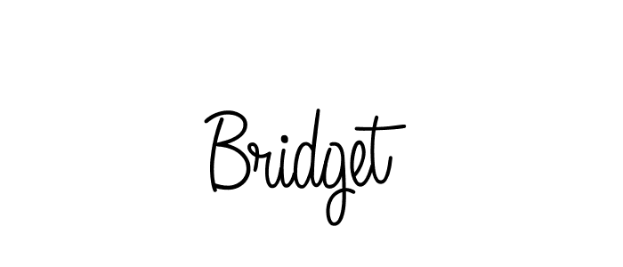 The best way (Angelique-Rose-font-FFP) to make a short signature is to pick only two or three words in your name. The name Bridget include a total of six letters. For converting this name. Bridget signature style 5 images and pictures png