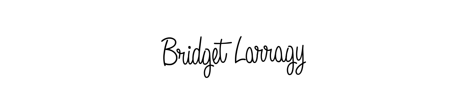 The best way (Angelique-Rose-font-FFP) to make a short signature is to pick only two or three words in your name. The name Bridget Larragy include a total of six letters. For converting this name. Bridget Larragy signature style 5 images and pictures png