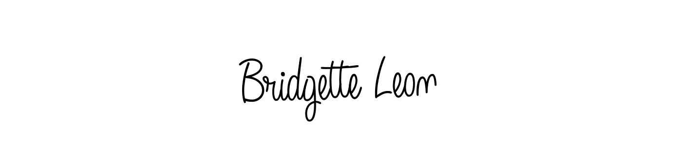 Also we have Bridgette Leon name is the best signature style. Create professional handwritten signature collection using Angelique-Rose-font-FFP autograph style. Bridgette Leon signature style 5 images and pictures png