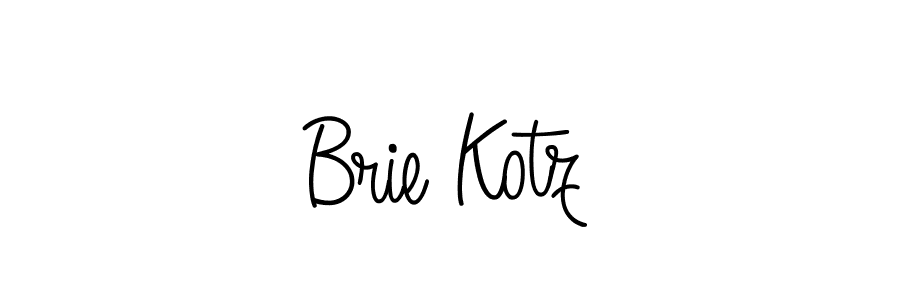 Use a signature maker to create a handwritten signature online. With this signature software, you can design (Angelique-Rose-font-FFP) your own signature for name Brie Kotz. Brie Kotz signature style 5 images and pictures png