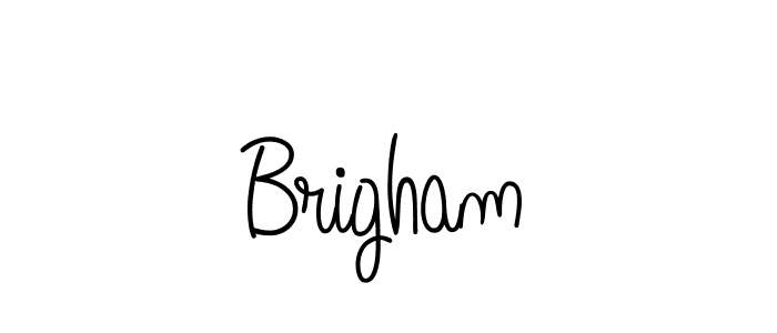 Use a signature maker to create a handwritten signature online. With this signature software, you can design (Angelique-Rose-font-FFP) your own signature for name Brigham. Brigham signature style 5 images and pictures png