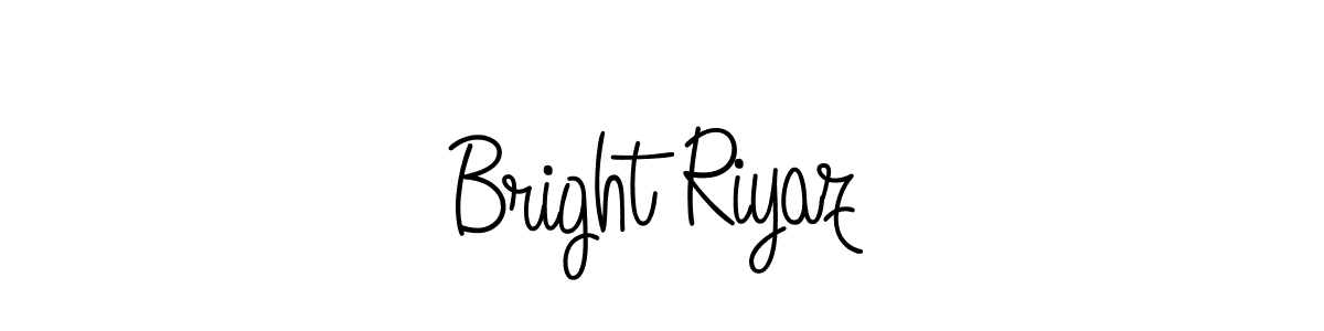 Design your own signature with our free online signature maker. With this signature software, you can create a handwritten (Angelique-Rose-font-FFP) signature for name Bright Riyaz. Bright Riyaz signature style 5 images and pictures png