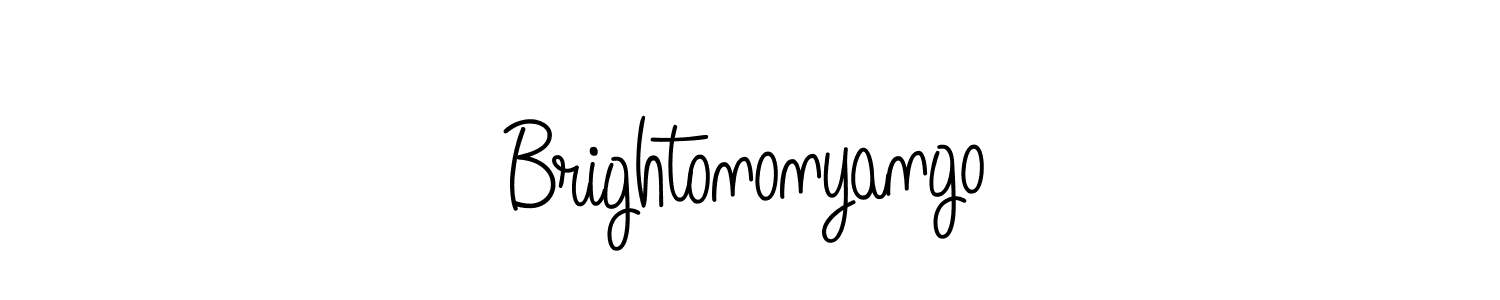 Also we have Brightononyango name is the best signature style. Create professional handwritten signature collection using Angelique-Rose-font-FFP autograph style. Brightononyango signature style 5 images and pictures png