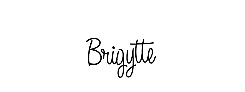 Make a beautiful signature design for name Brigytte. With this signature (Angelique-Rose-font-FFP) style, you can create a handwritten signature for free. Brigytte signature style 5 images and pictures png