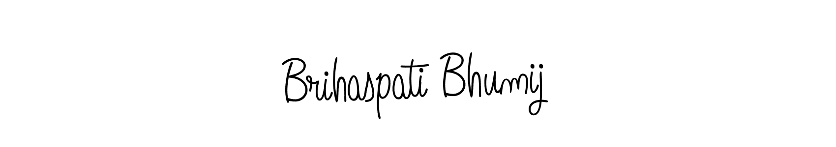 Design your own signature with our free online signature maker. With this signature software, you can create a handwritten (Angelique-Rose-font-FFP) signature for name Brihaspati Bhumij. Brihaspati Bhumij signature style 5 images and pictures png