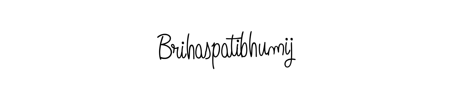 Use a signature maker to create a handwritten signature online. With this signature software, you can design (Angelique-Rose-font-FFP) your own signature for name Brihaspatibhumij. Brihaspatibhumij signature style 5 images and pictures png
