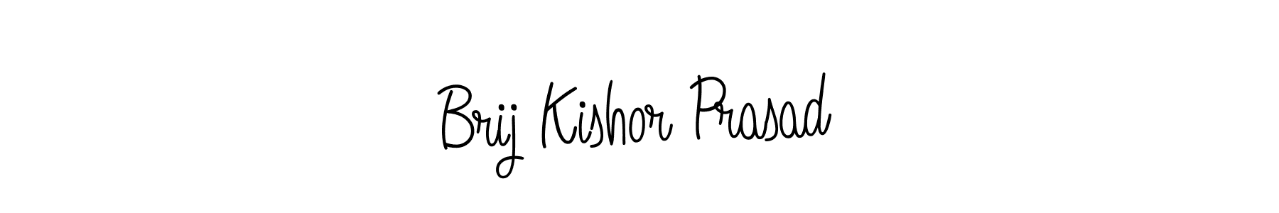 Create a beautiful signature design for name Brij Kishor Prasad. With this signature (Angelique-Rose-font-FFP) fonts, you can make a handwritten signature for free. Brij Kishor Prasad signature style 5 images and pictures png