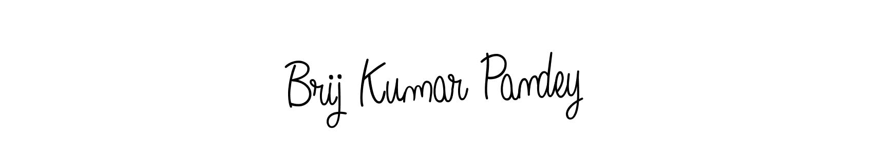 Make a short Brij Kumar Pandey signature style. Manage your documents anywhere anytime using Angelique-Rose-font-FFP. Create and add eSignatures, submit forms, share and send files easily. Brij Kumar Pandey signature style 5 images and pictures png