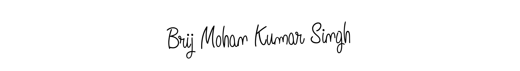 Make a beautiful signature design for name Brij Mohan Kumar Singh. With this signature (Angelique-Rose-font-FFP) style, you can create a handwritten signature for free. Brij Mohan Kumar Singh signature style 5 images and pictures png