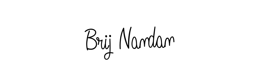 Create a beautiful signature design for name Brij Nandan. With this signature (Angelique-Rose-font-FFP) fonts, you can make a handwritten signature for free. Brij Nandan signature style 5 images and pictures png