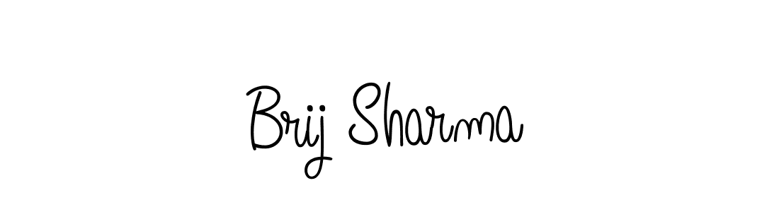 Design your own signature with our free online signature maker. With this signature software, you can create a handwritten (Angelique-Rose-font-FFP) signature for name Brij Sharma. Brij Sharma signature style 5 images and pictures png