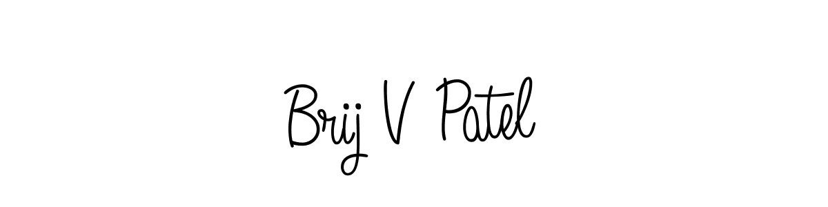 Also You can easily find your signature by using the search form. We will create Brij V Patel name handwritten signature images for you free of cost using Angelique-Rose-font-FFP sign style. Brij V Patel signature style 5 images and pictures png