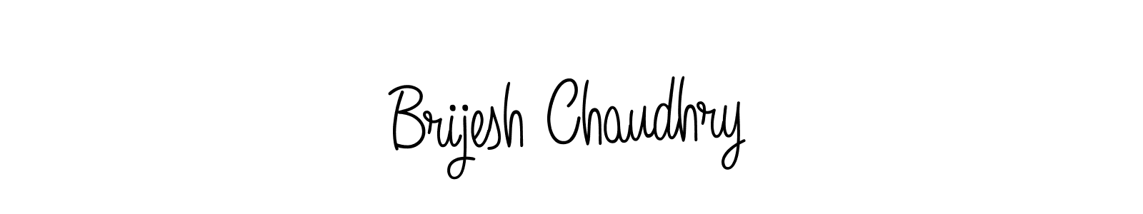 Make a beautiful signature design for name Brijesh Chaudhry. With this signature (Angelique-Rose-font-FFP) style, you can create a handwritten signature for free. Brijesh Chaudhry signature style 5 images and pictures png