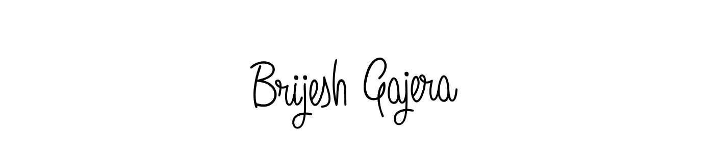 Create a beautiful signature design for name Brijesh Gajera. With this signature (Angelique-Rose-font-FFP) fonts, you can make a handwritten signature for free. Brijesh Gajera signature style 5 images and pictures png