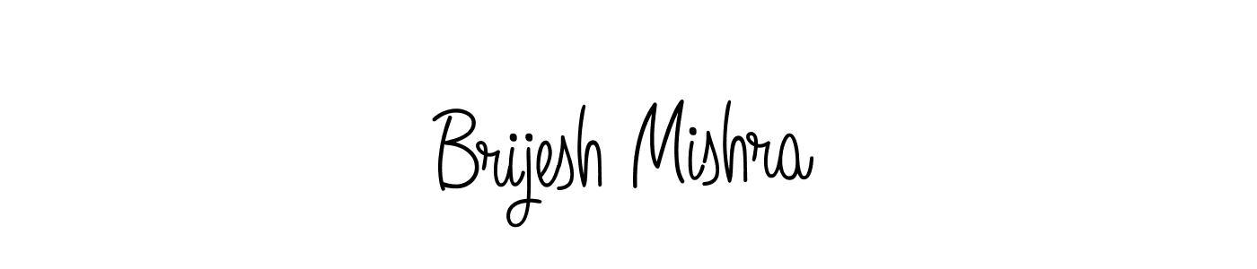 How to make Brijesh Mishra name signature. Use Angelique-Rose-font-FFP style for creating short signs online. This is the latest handwritten sign. Brijesh Mishra signature style 5 images and pictures png
