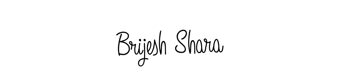 You should practise on your own different ways (Angelique-Rose-font-FFP) to write your name (Brijesh Shara) in signature. don't let someone else do it for you. Brijesh Shara signature style 5 images and pictures png