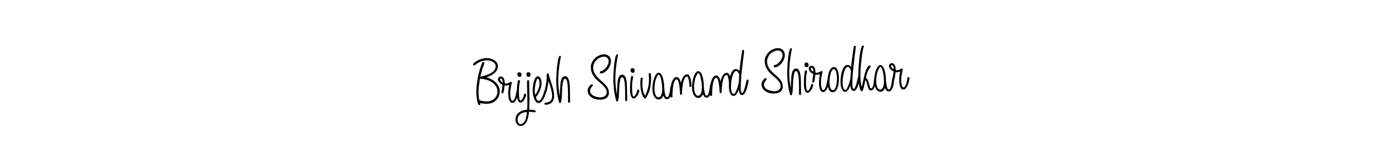 Create a beautiful signature design for name Brijesh Shivanand Shirodkar. With this signature (Angelique-Rose-font-FFP) fonts, you can make a handwritten signature for free. Brijesh Shivanand Shirodkar signature style 5 images and pictures png