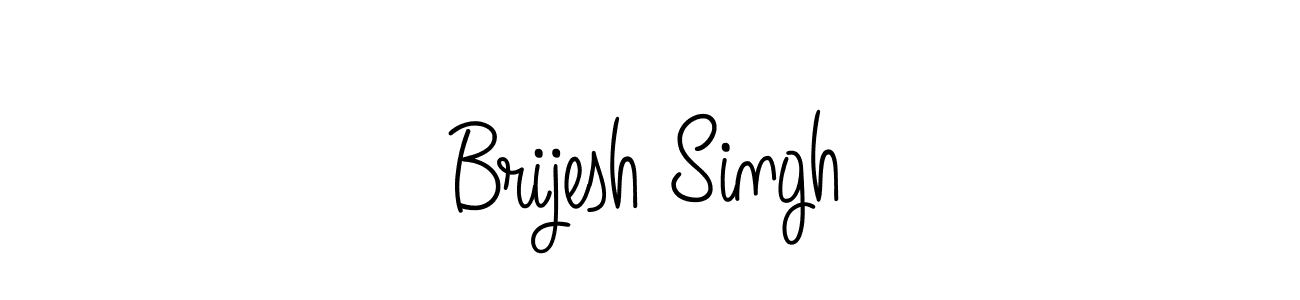 How to make Brijesh Singh name signature. Use Angelique-Rose-font-FFP style for creating short signs online. This is the latest handwritten sign. Brijesh Singh signature style 5 images and pictures png