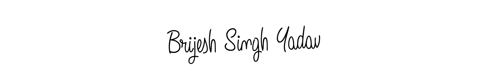 Design your own signature with our free online signature maker. With this signature software, you can create a handwritten (Angelique-Rose-font-FFP) signature for name Brijesh Singh Yadav. Brijesh Singh Yadav signature style 5 images and pictures png