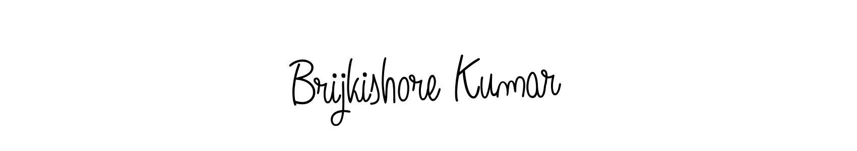 Design your own signature with our free online signature maker. With this signature software, you can create a handwritten (Angelique-Rose-font-FFP) signature for name Brijkishore Kumar. Brijkishore Kumar signature style 5 images and pictures png