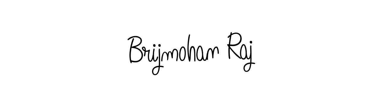Make a beautiful signature design for name Brijmohan Raj. With this signature (Angelique-Rose-font-FFP) style, you can create a handwritten signature for free. Brijmohan Raj signature style 5 images and pictures png