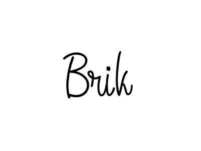 Use a signature maker to create a handwritten signature online. With this signature software, you can design (Angelique-Rose-font-FFP) your own signature for name Brik. Brik signature style 5 images and pictures png
